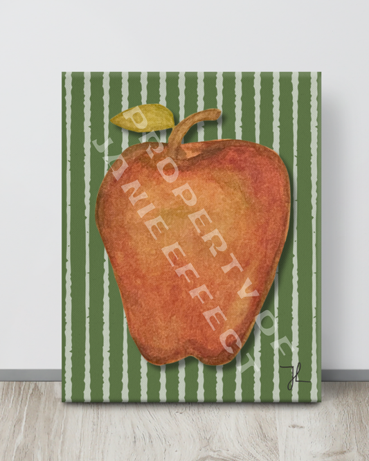 Apple- thin canvas print