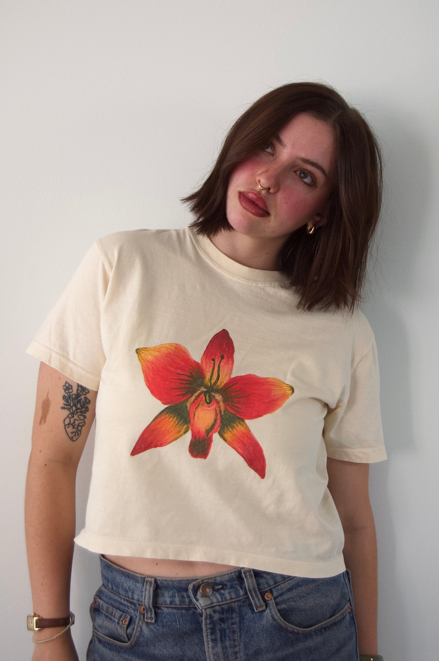 Orchid Boxy Women's Tee