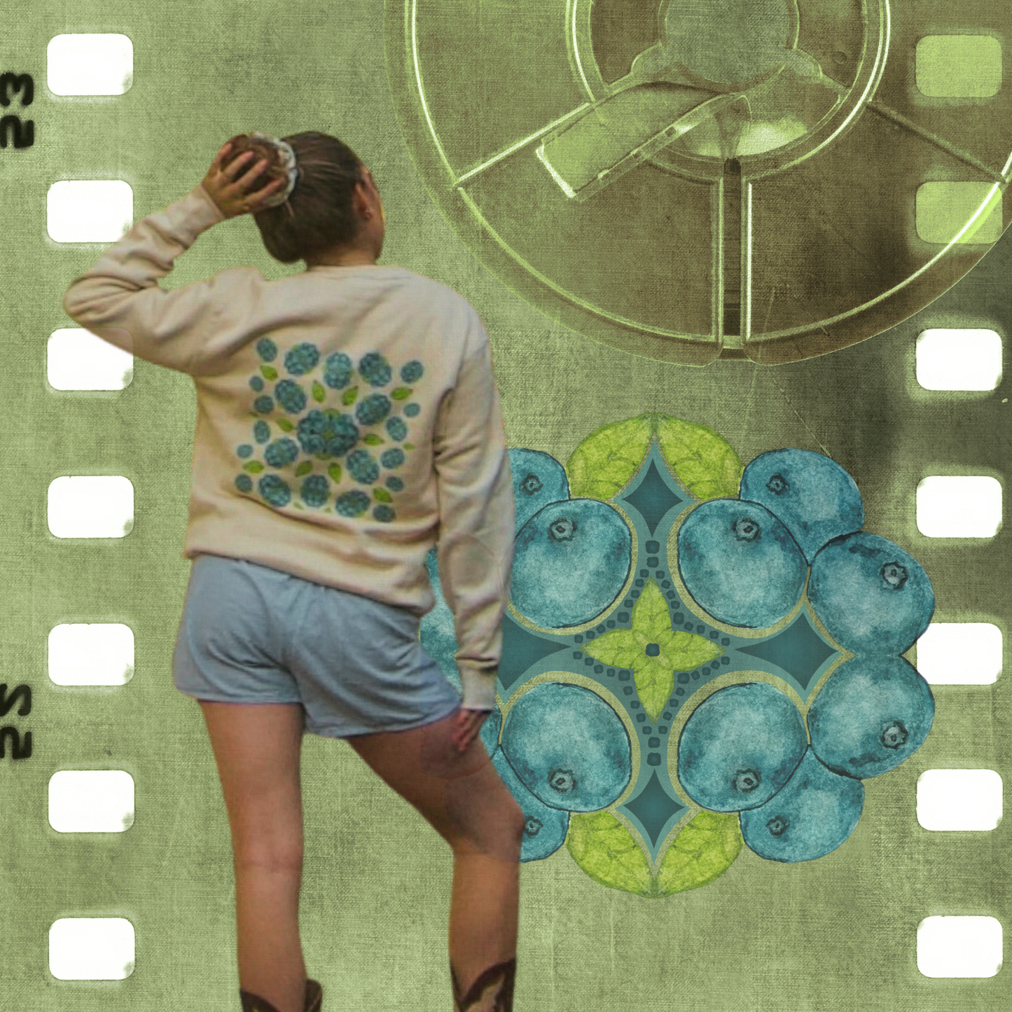 Fruits of Labor - Blueberry Crewneck